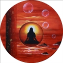 ZEN TRUM; Acryl auf Leinwand;
Ø 60 cm